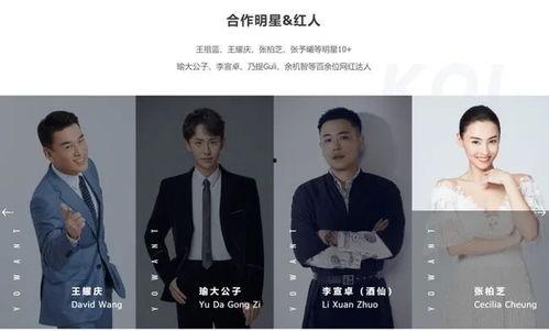 和明星网红合作的公司